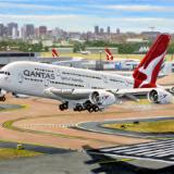 Qantas Airbus A380 Sydney Departure
