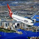 Morning Departure Qantas Boeing 767