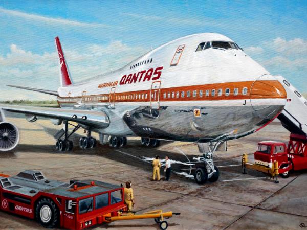 Qantas Boeing 747-238 VH-EBJ