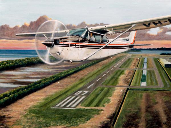 Cessna 182RG over Redcliffe