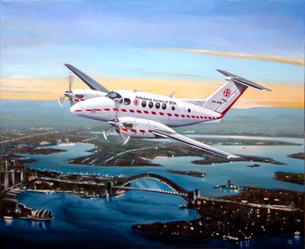 Kingair over Sydney
