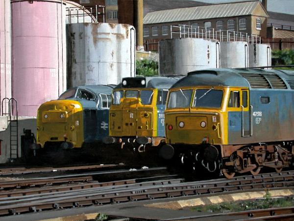 Locomotives at London, Kings Cross 1977